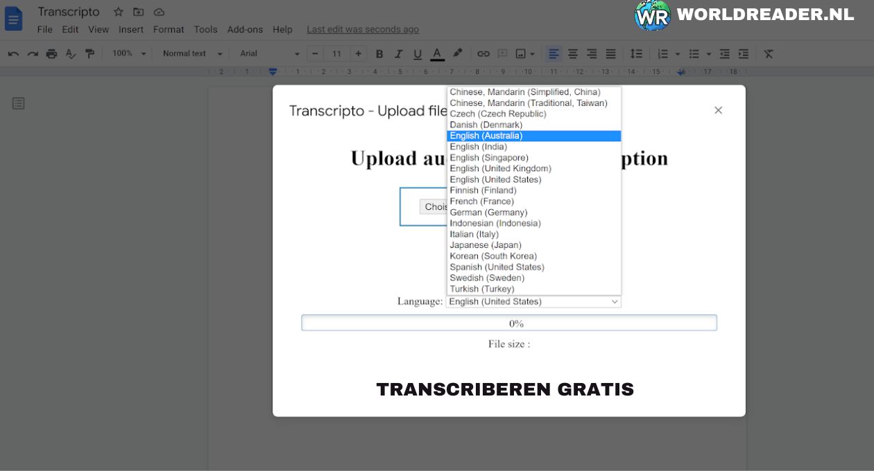 transcriberen gratis